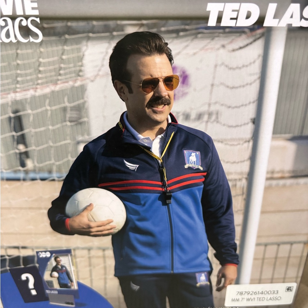 Warner Bros. Limited Edition Ted Lasso Figure with Soccer Ball! Collector’s item - Picture 2 of 3